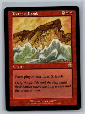 Magic: The Gathering – Tectonic Break (Frattura Tettonica) – Carta Singola Rara Dal Set Mercadian Masques (MMQ)