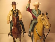 VINTAGE HARTLAND WESTERN HERO'S,LOT/2,ROY ROGERS  WYATT EARP W/HORSE,800,SERIES