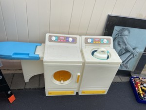 little tikes washer and dryer with ironing board