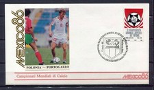 S13567) Mexico 07.06.1986 Fdc Fifa Cdm Football Pologne Portugal