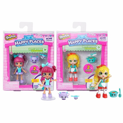 New Shopkins Kitty Kitchen Sue Or Tippy Teapot Lil' Shoppie Pack
