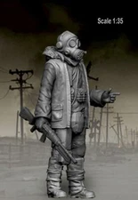 1/35 Scale Post Apocalyptic - Guard (1 figure) Historical Resin Model Unpainted