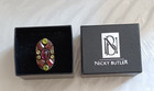 NICKY BUTLER MULTI COLORED  GEMSTONES 925 STERLING SILVER RING IN BOX - SIZE  7 — photo 1