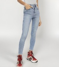 Free People We The Free Raw Hem High Rise Jegging Sz 25 Light Wash Jeans 78 NWT