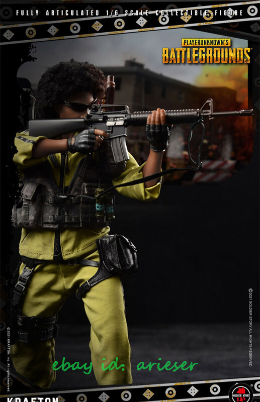 New Soldier Story 1/6 Ssg003 PUBG Yellow Sportswear Doll Action