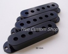True Custom Shop  50mm Size Black Pickup Covers for Fender Stratocaster