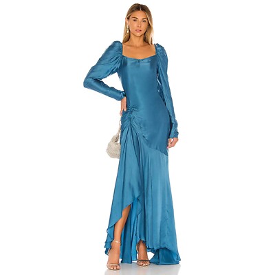 ROCOCO SAND Poppy Gown sz S Dark Turquoise Maxi Long Dress NWT Reg $498 |  eBay