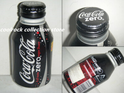 rare 2008 Japan coca cola zero aluminium bottle can 300ml empty for collectible