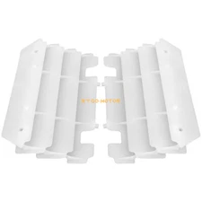 2 Radiator Louvers Guards White for Kawasaki KX125 KX250 1997-2004 14037-1310-RZ