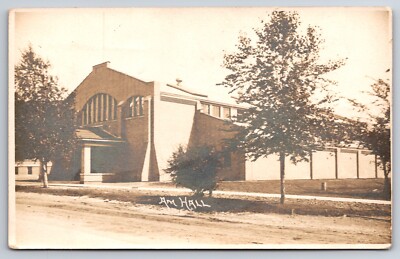 AM Hall Watertown Insane Asylum? Peoria Illinois? 1910 Real Photo RPPC