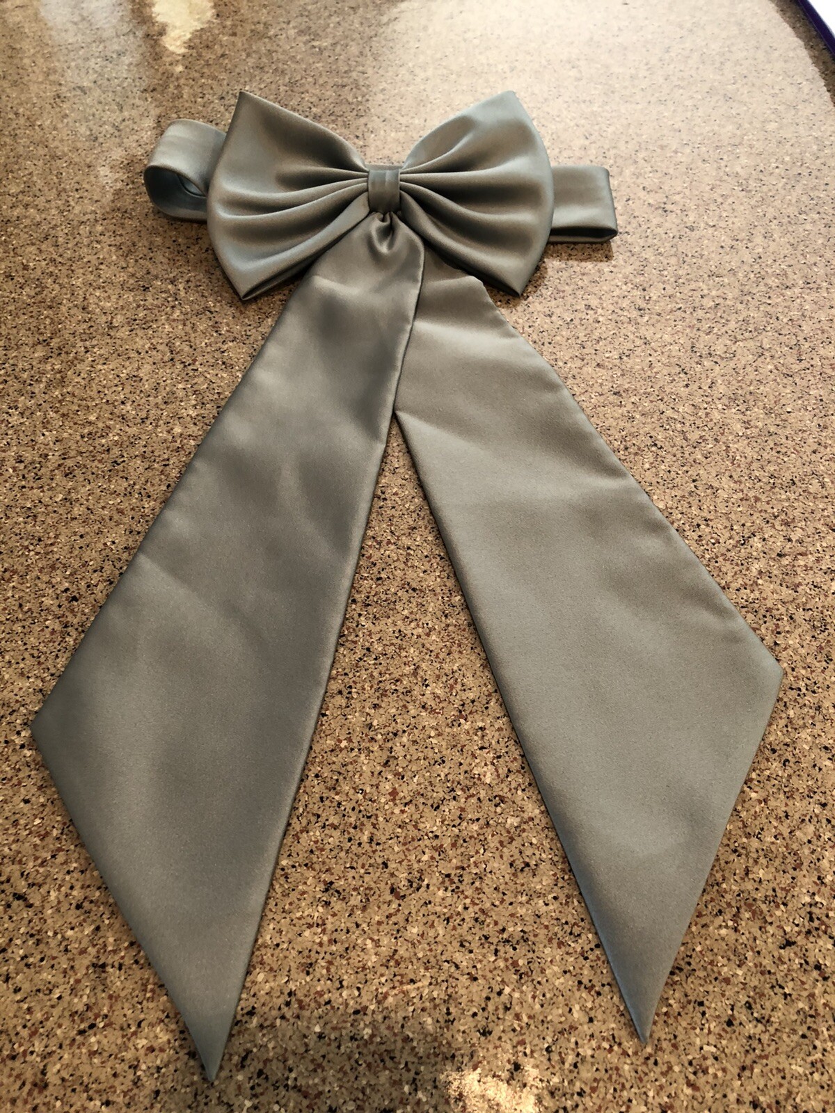 satin flower girl sash with back bow