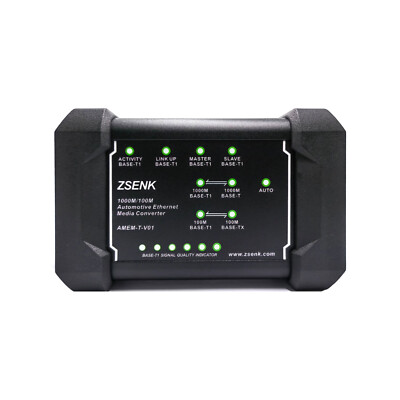 ZSENK 1000M/100M Automotive Ethernet Media Converter Adapter with