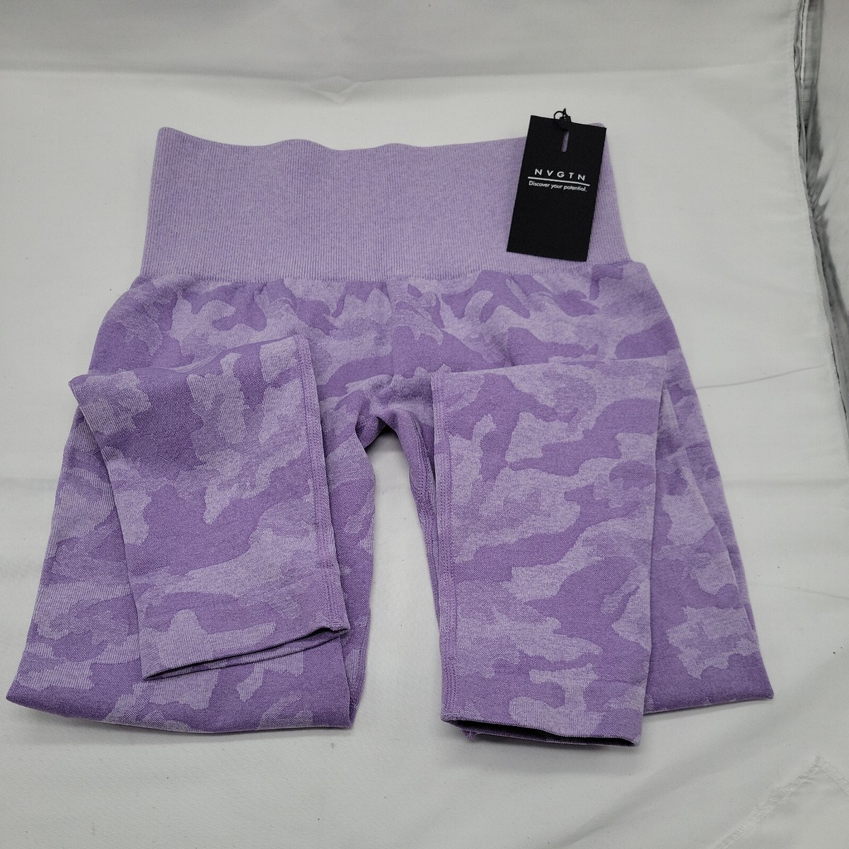 NVGTN Violet Seamless Camo Leggings Size Small
