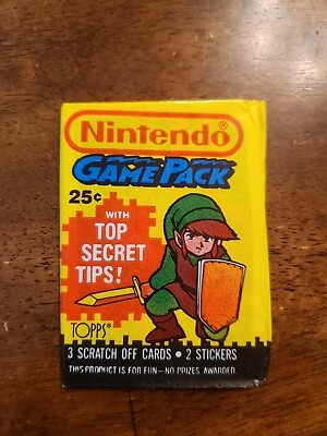 Nintendo Game Pack Trading Cards 1989 Topps Unopened! Link
