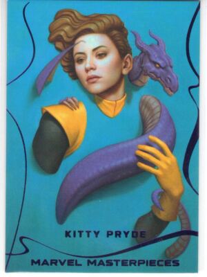 Marvel Masterpieces 2022 Purple Base Card [199] #15 Kitty Pryde