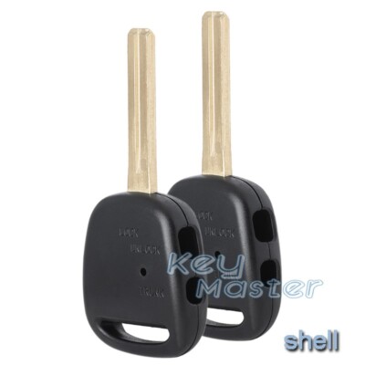 2 Remote Key Shell Case Fob 2 Side Button for Toyota Harrier Altezza SXE10 GXE10