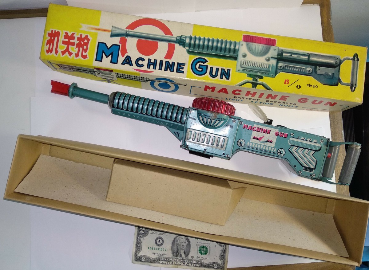 Pistolet Jouet En Tôle, Chine, 1960, Modèle ME:601, Neuf