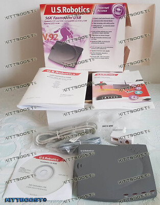 US Robotics USRobotics 56K v.92 v.90 Fax DFÜ externes USB RJ11 Modem