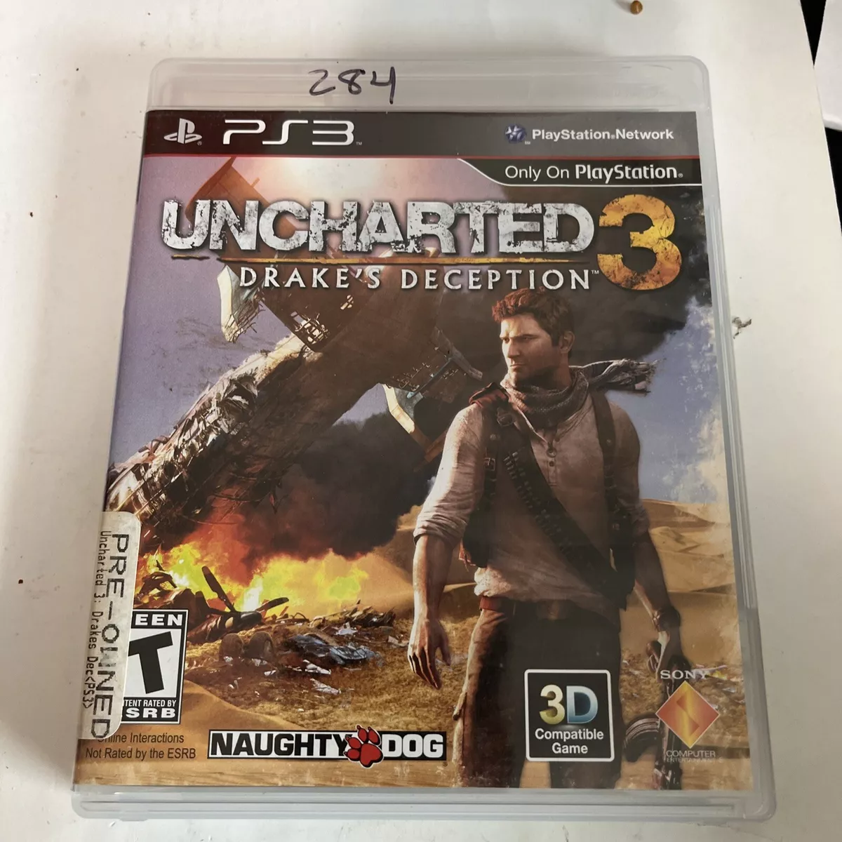 Uncharted 3: Drake's Deception for PlayStation 3 Complete Tested Free  Shipping