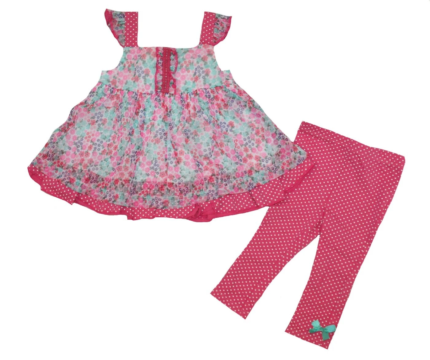 Girls' Capri Pant & Tank layered Set Baby Headquarters - PINK NWT