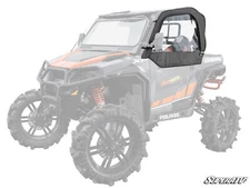 SuperATV Soft Cab Enclosure Upper Doors for Polaris General 1000 2 Seat