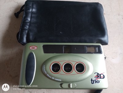 3D IMAGE TECHNOLOGY TRIO 35MM FILM CAMERA, STRAP, CASE/BAG *WORKS