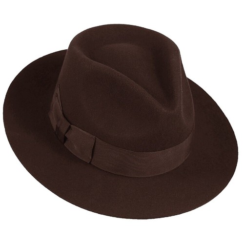 Fame Biggest Fan Geometric Strap Wide Brim Mint Fedora | eBay display picture 1