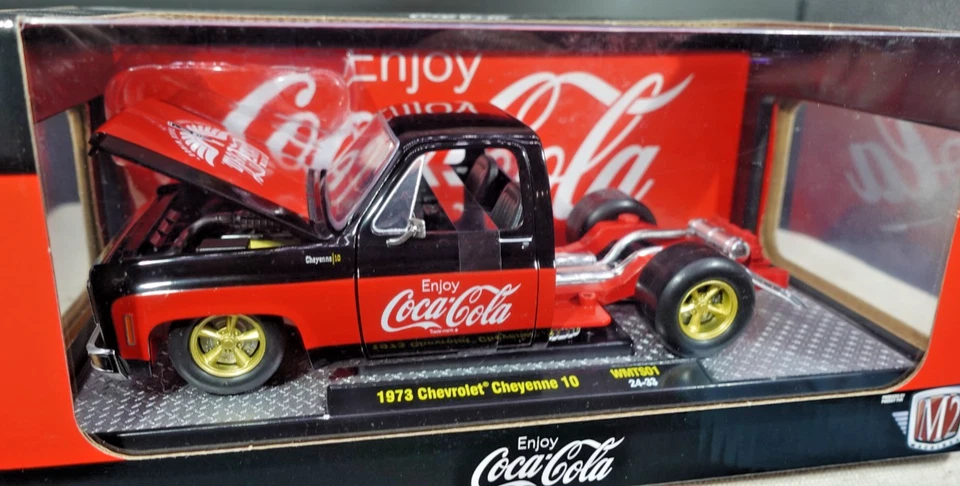 M2 Machines Coca-Cola 1973 Chevrolet Cheyenne 10 WMTS01 1/24 - Image 3 of 3