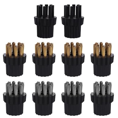 Steam Cleaner Brush Head Attachments for Steamer Mop - Small Replacement Brushes-image