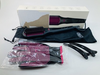 TYMO Ionic Hair Straightener Brush   LCD Display, Dual Voltage, 16 Heat Settings