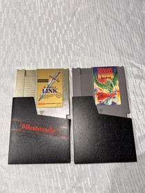 Nintendo NES The Legend of Zelda & The Adventure of Link Dragon Warrior 2 Games