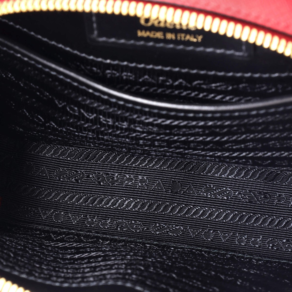 Prada Odette Top Handle Bag Saffiano Leather Small