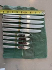 Embassy Scroll Gold by Lunt Sterling Silver Mix Knife 8 Pc Flatware