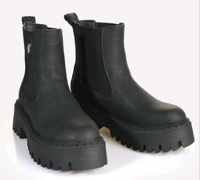 BUFFALO Aspen Chelsea warm Chelseaboots 729081 Schwarz 42 EU
