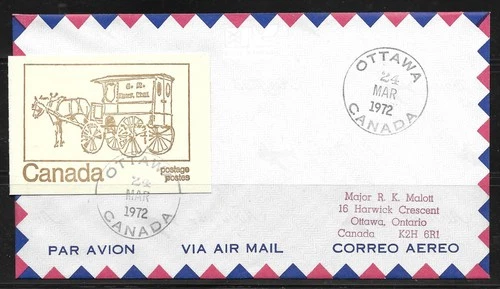 Canada 1972 Caricature #BK69 booklet, First Day Cover, rare on cover