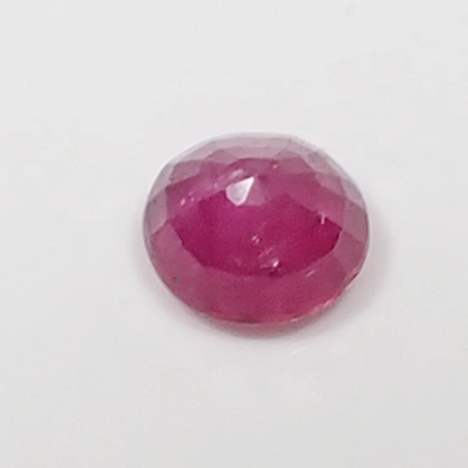 Natural 0.34 carat 4.0 mm Round Red Purplish Color Ruby Loose Gemstone, L22 - Image 3 of 4
