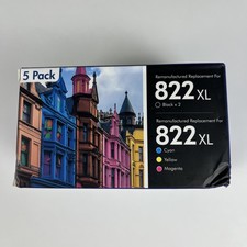 4Pak 822XL Ink Cartridges for Epson WorkForce Pro WF-3820 WF-4820 WF-4830,  