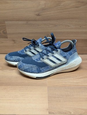 Adidas Ultraboost 21 Primeblue Blue Sashiko FX7729 Mens Size 7 / Womens Size 8.5