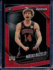 2024-25 Prizm Black Matas Buzelis RC Red Prizm Rookie #213/299 BullsOpens in a new window or tab