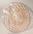 1930's Anchor Hocking Glass Pink Block Optic Pattern Dinner Plate - SL1