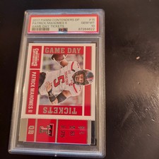 Patrick Mahomes II 2017 Panini Contenders Draft Picks Game Day Tickets PSA 10