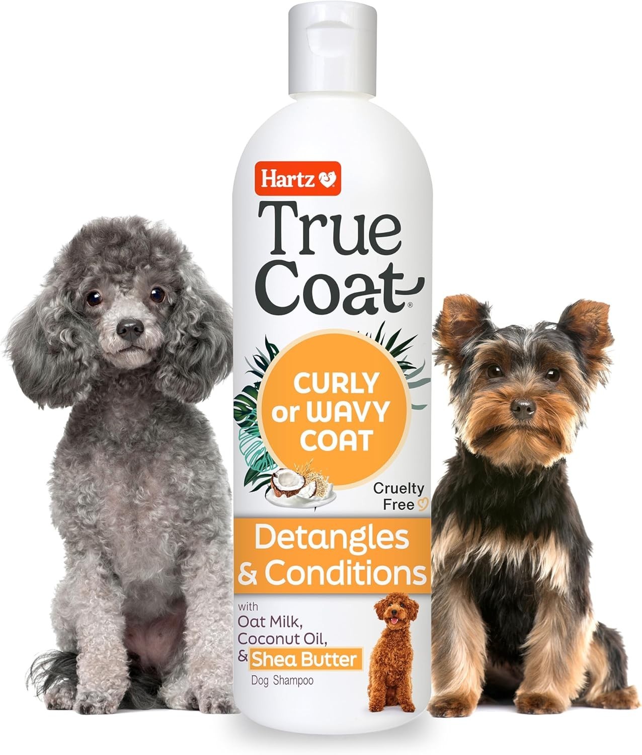 True Coat Curly or Wavy Coat Specific Dog Shampoo, Detangles & Conditions, 16 oz