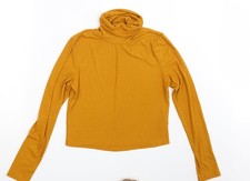 Womens UK Size L SheIn Yellow Pullover Sweatshirt