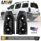 Light Smoke Lens Black Chrome Housing Tail Light L+R For 05-15 Nissan Xterra SUV