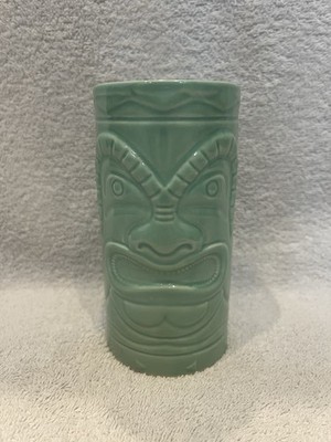 Bacardi Rum Tiki Totem Tumbler Cup Mug Mint Green Ceramic 16 Oz  New 2021