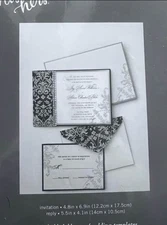 His and Hers 25 Count Wedding Invitation And Reply Cards
