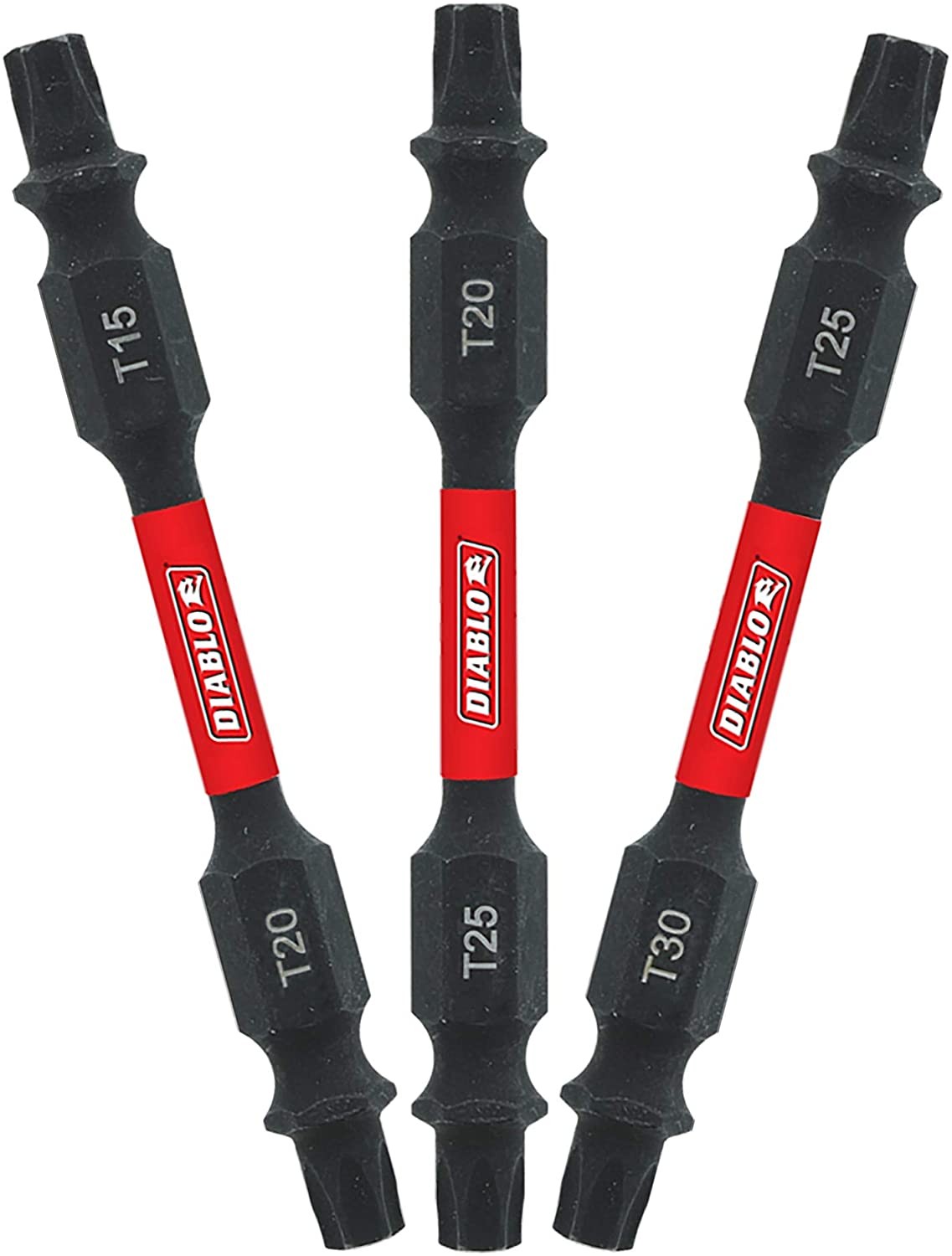 Diablo DDETV25-S3 2-1/2" Double-Ended Torx Drive Bits (3-Piece)