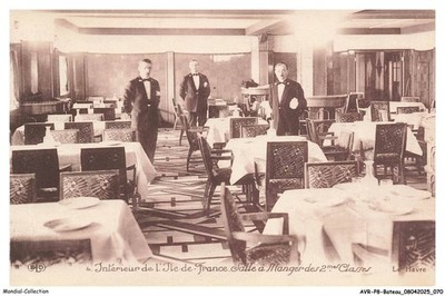 AVRP8-0440-BATEAU - Innenraum De L' Ile De France - Esszimmer Des 2me Clas