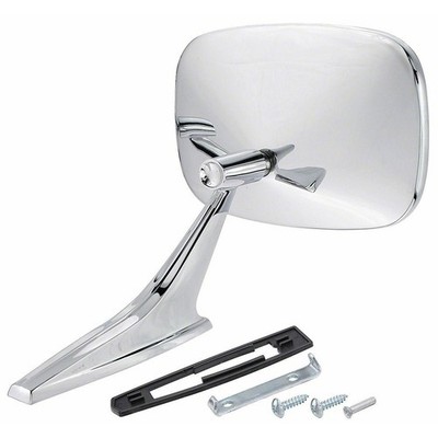 Driver Side Mirror, Manual, Chrome, w/Rib 4020-410-682L