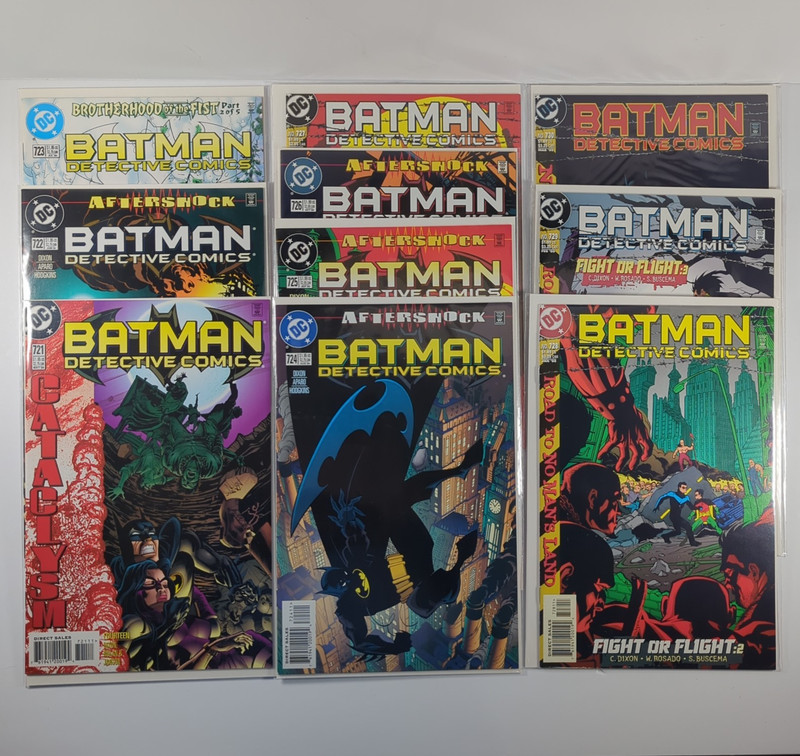 Batman Detective Comics 721-730 Lot 10 Books DC 1998 Modern Age High Grade Run